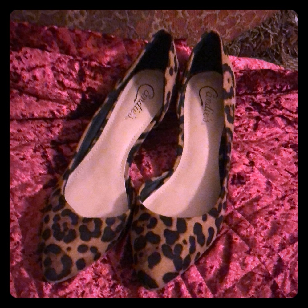 Candie’s Brand Leopard Print Heels